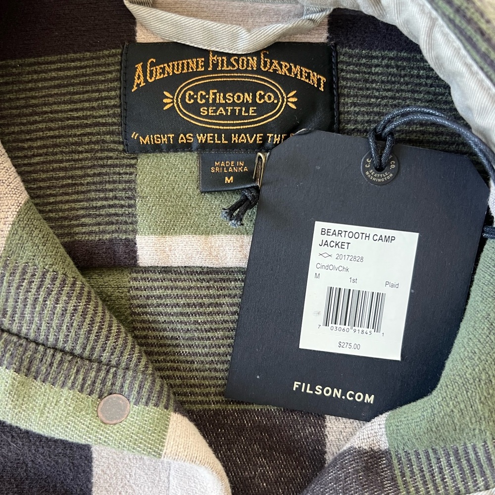 Filson BEARTOOTH CAMP JACKET